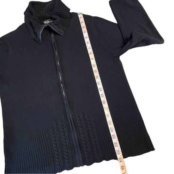 Vintage Style & Co. High neck zip cotton cardigan - Picture 8 of 8